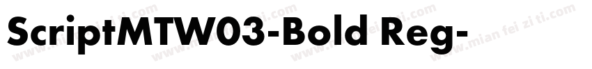ScriptMTW03-Bold Reg字体转换